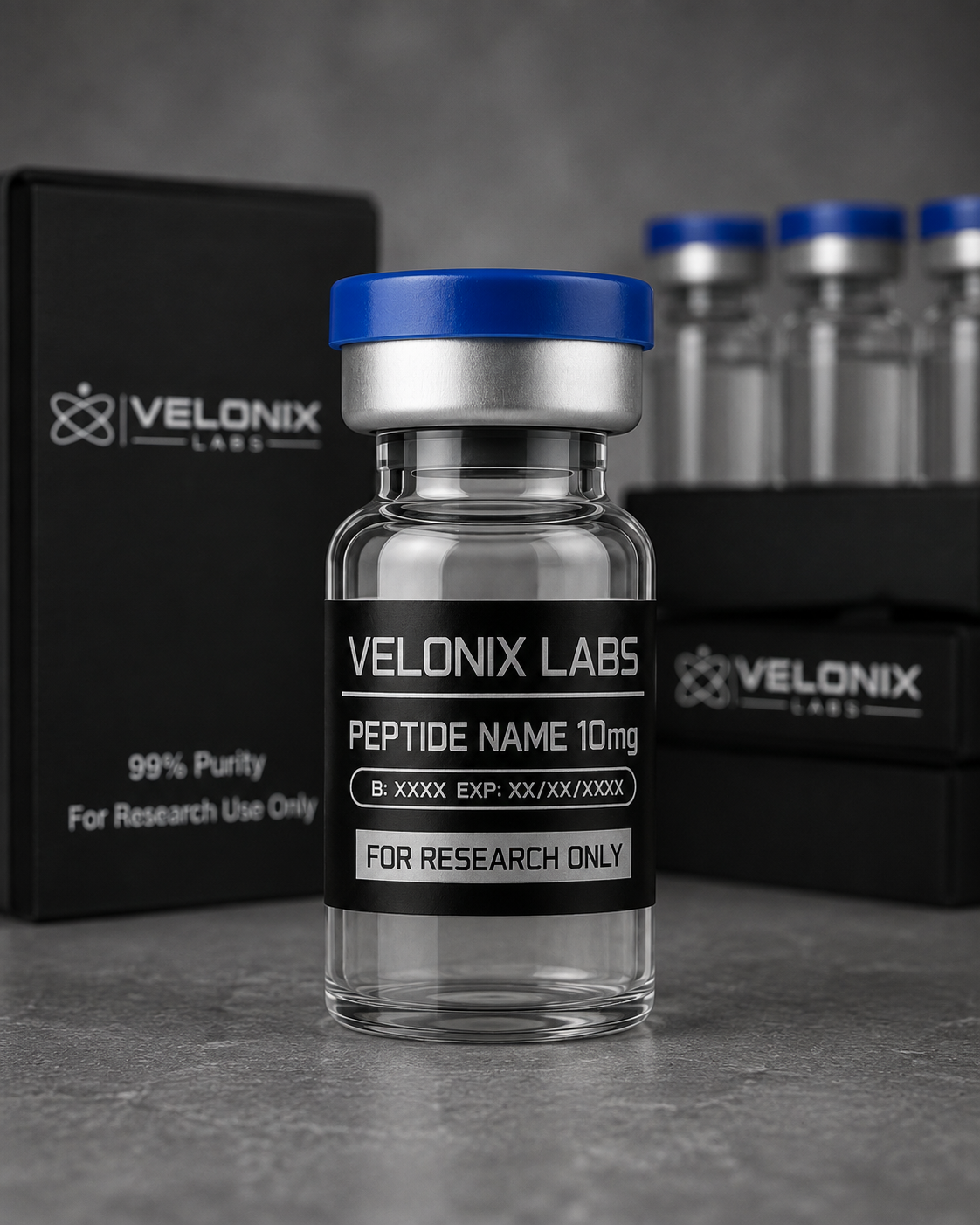 Velonix Labs research compound vial